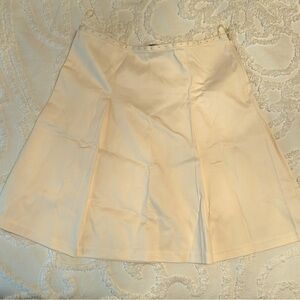 Tocca Pleated Khaki Skirt with Detailed Waist size 10